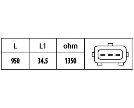 Capteur d'angle, vilebrequin 6PU 009 146-451 Hella