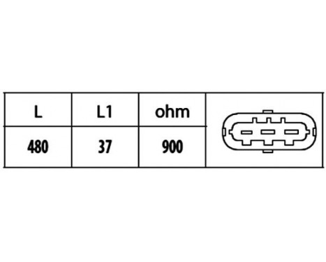 Capteur d'angle, vilebrequin 6PU 009 146-461 Hella