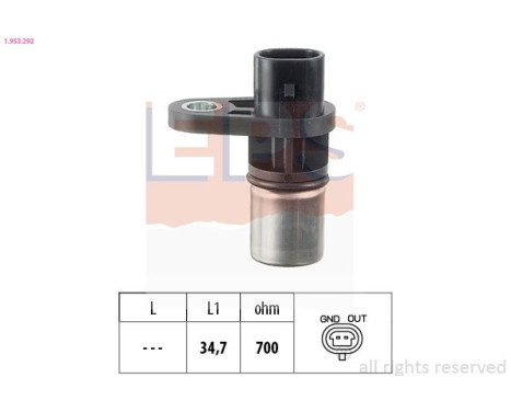 Capteur d'angle, vilebrequin Made in Italy - OE Equivalent 1.953.292 EPS Facet