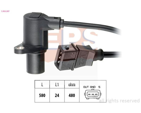 Capteur d'angle, vilebrequin Made in Italy - OE Equivalent 1.953.297 EPS Facet