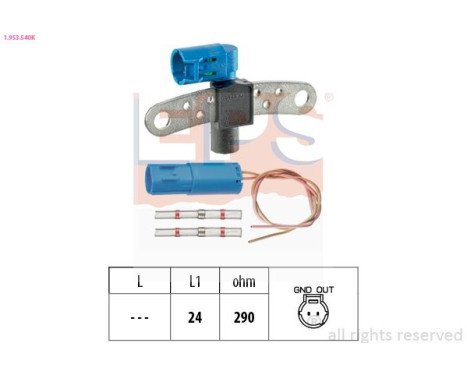 Capteur d'angle, vilebrequin Made in Italy - OE Equivalent 1.953.540K EPS Facet