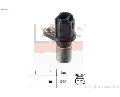 Capteur d'angle, vilebrequin Made in Italy - OE Equivalent 1953500 EPS Facet