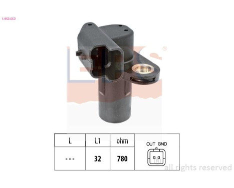 Capteur d'angle, vilebrequin Made in Italy - OE Equivalent 1953553 EPS Facet