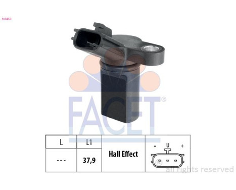 Capteur d'angle, vilebrequin Made in Italy - OE Equivalent 9.0453 Facet