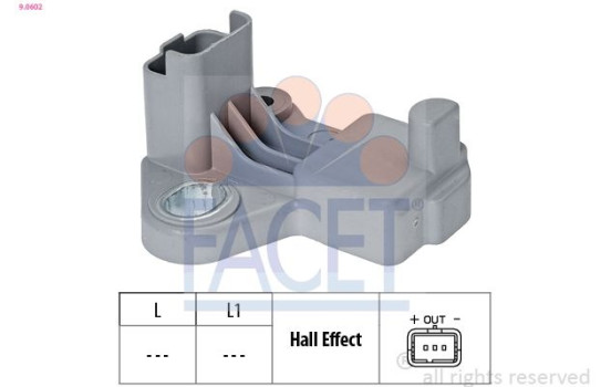 Capteur d'angle, vilebrequin Made in Italy - OE Equivalent 9.0602 Facet