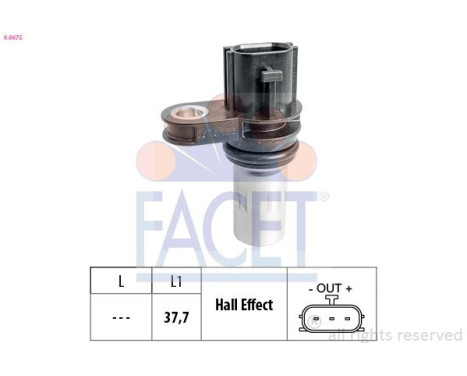 Capteur d'angle, vilebrequin Made in Italy - OE Equivalent 9.0675 Facet