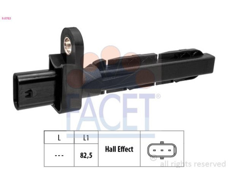 Capteur d'angle, vilebrequin Made in Italy - OE Equivalent 9.0783 Facet