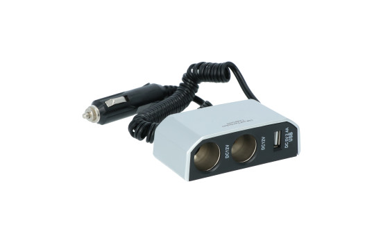 Prise 2 voies Carpoint 2x12V 1xUSB 2,4A, Image 2