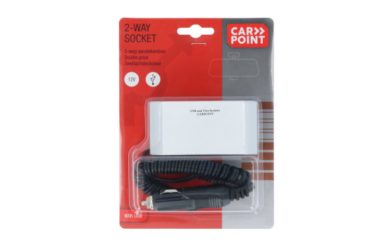 Prise 2 voies Carpoint 2x12V 1xUSB 2,4A, Image 3