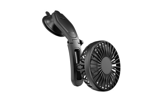 Ventilateur Carpoint à ventouse pour tableau de bord UBS-A Ø10,5 cm 5 V