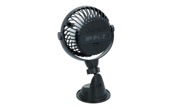 Ventilateur rechargeable USB Carpoint avec ventouse Ø12cm 5V