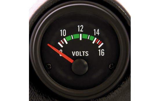 Performance Instrument Black Voltage 8-16 Volt 52mm