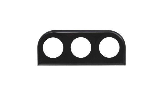 Simoni Racing DIN panneau métallique pour instruments 3x52 mm noir, Image 3