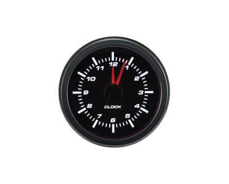 Horloge analogique noire pour instrument de performance 52 mm