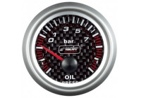 Instrument analogique Simoni Racing - pression d'huile - 52mm - Carbone