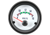 Performance Instrument White Voltage 8-16 Volt 52mm