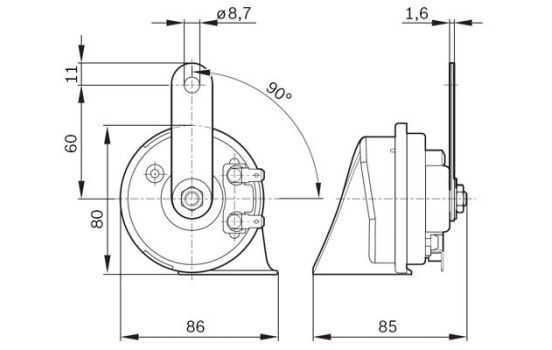 Klaxon, klaxon pneumatique multi-tons, Image 6