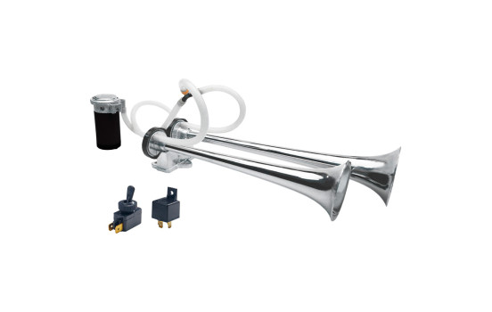 Klaxon pneumatique Simoni Racing monophonique - Bus - 24 V 118 dB - Aluminium, Image 2