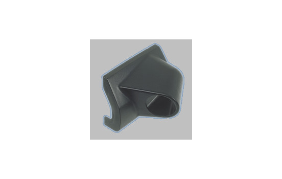 Porte-compteur Universel 1 trou ABS noir