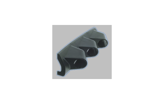 Porte-compteur Universel 3 trous ABS noir