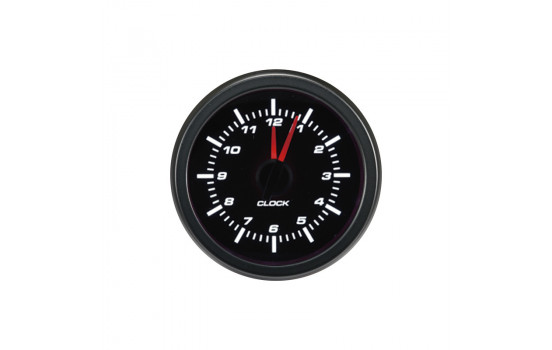 Horloge analogique noire pour instrument de performance 52 mm