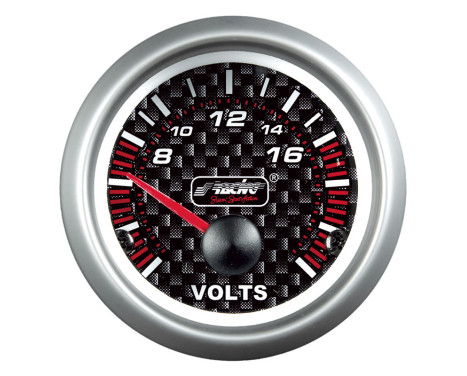 Simoni Racing Analog Instrument - voltmètre - 52mm - Carbone, Image 2