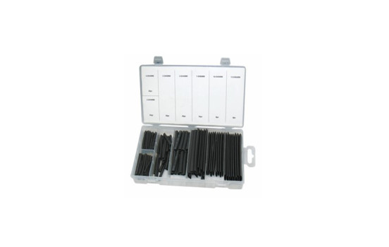 Assortiment de gaines thermorétractables noires 127 pièces