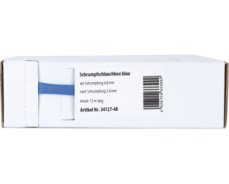 Gaine thermorétractable Bleu Ø 4,8 mm / Longueur 12 mètres