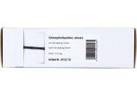 Gaine thermorétractable Noir Ø 1,6 mm Ø 0,8 mm Longueur 15 mètres