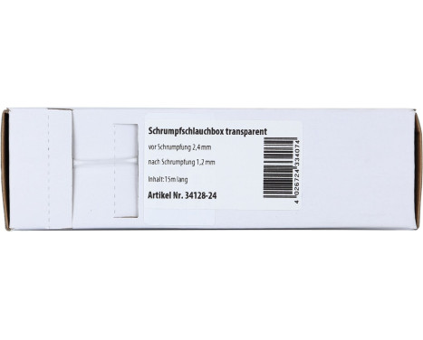 Gaine thermorétractable transparente Ø 2,4 mm / Longueur 15 mètres
