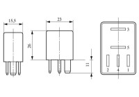 Relais, courant de travail