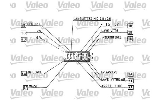 Commutateur de colonne de direction 251266 Valeo, Image 2