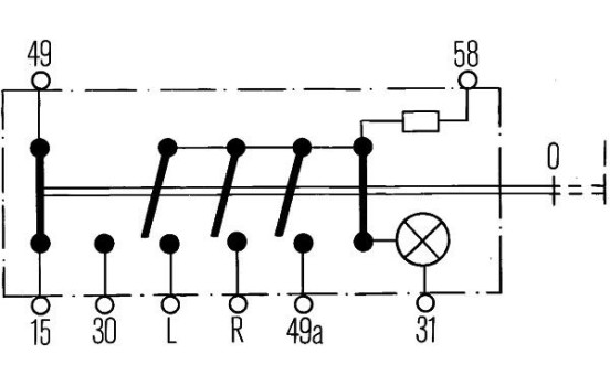 Interrupteur des feux de détresse 6HF 003 916-011 Hella, Image 3