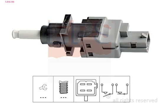 Commande, embrayage (régulateur de vitesse) Made in Italy - OE Equivalent 1.810.196 EPS Facet