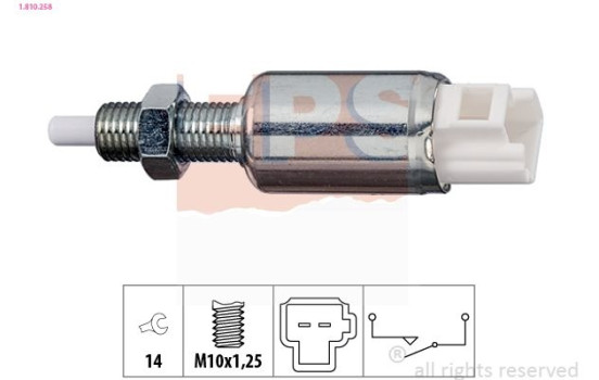 Commande, embrayage (régulateur de vitesse) Made in Italy - OE Equivalent 1.810.258 EPS Facet