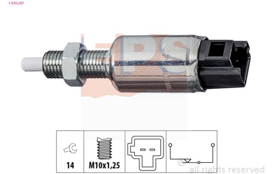 Commande, embrayage (régulateur de vitesse) Made in Italy - OE Equivalent 1.810.287 EPS Facet