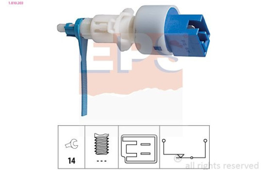 Interrupteur des feux de freins Made in Italy - OE Equivalent 1.810.203 EPS Facet