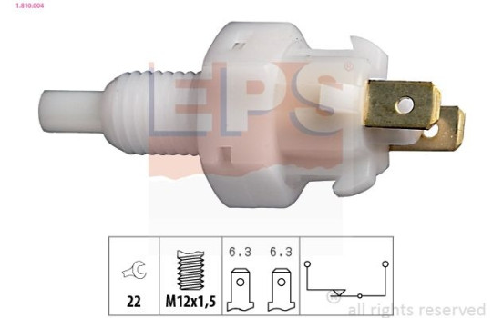 Interrupteur des feux de freins Made in Italy - OE Equivalent 1.810.004 EPS Facet