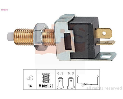 Interrupteur des feux de freins Made in Italy - OE Equivalent 1.810.017 EPS Facet