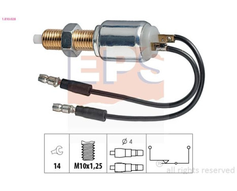 Interrupteur des feux de freins Made in Italy - OE Equivalent 1.810.028 EPS Facet