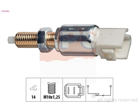 Interrupteur des feux de freins Made in Italy - OE Equivalent 1.810.062 EPS Facet