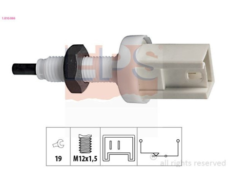Interrupteur des feux de freins Made in Italy - OE Equivalent 1.810.066 EPS Facet