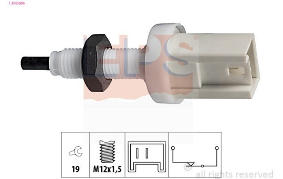 Interrupteur des feux de freins Made in Italy - OE Equivalent 1.810.066 EPS Facet