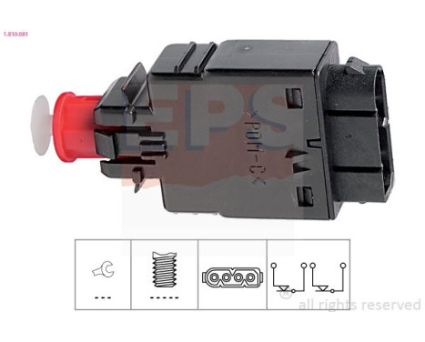 Interrupteur des feux de freins Made in Italy - OE Equivalent 1.810.081 EPS Facet
