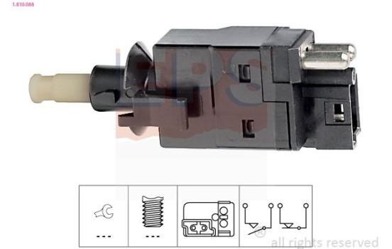 Interrupteur des feux de freins Made in Italy - OE Equivalent 1.810.088 EPS Facet