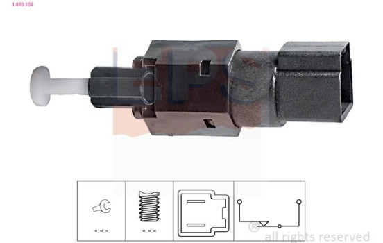 Interrupteur des feux de freins Made in Italy - OE Equivalent 1.810.104 EPS Facet