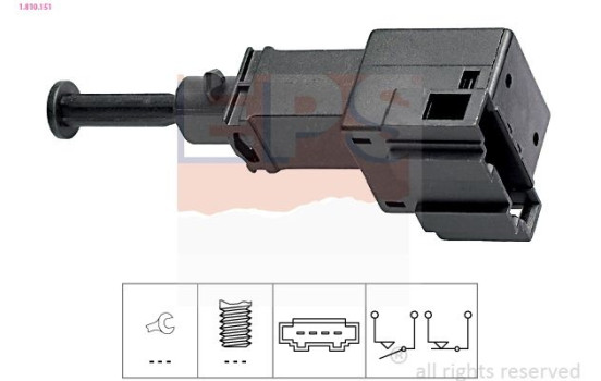 Interrupteur des feux de freins Made in Italy - OE Equivalent 1.810.151 EPS Facet