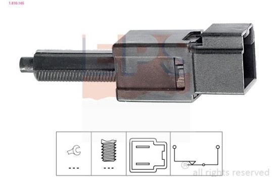 Interrupteur des feux de freins Made in Italy - OE Equivalent 1.810.165 EPS Facet