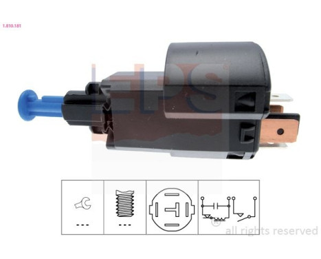 Interrupteur des feux de freins Made in Italy - OE Equivalent 1.810.181 EPS Facet