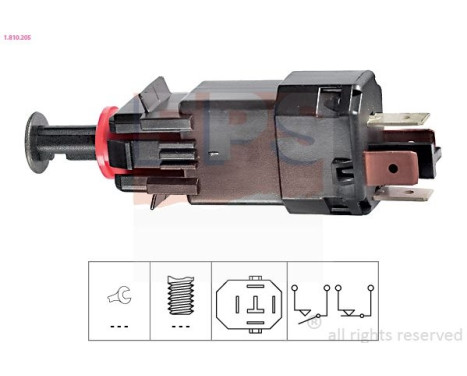 Interrupteur des feux de freins Made in Italy - OE Equivalent 1.810.205 EPS Facet